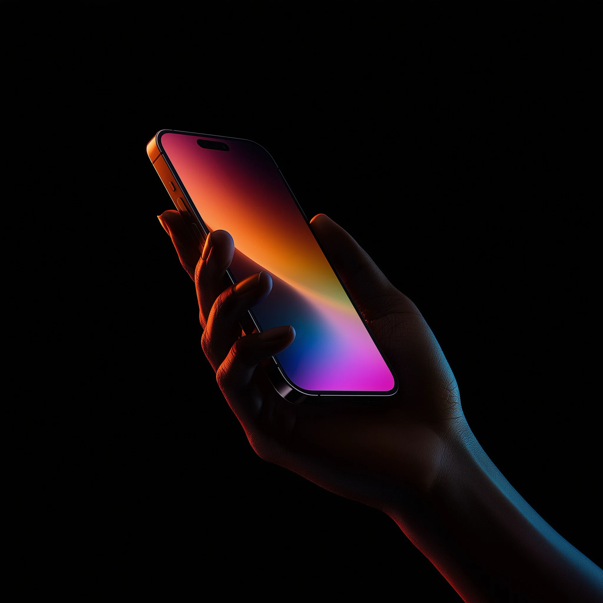 iPhone zeigt eine optimierte mobile Website